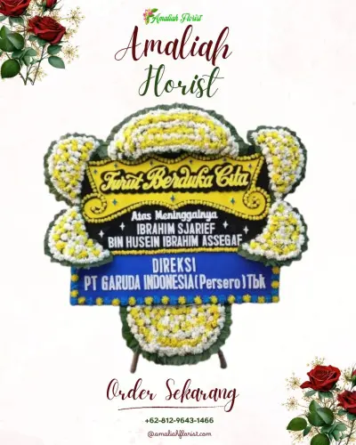 Papan Bunga Duka di Beraban