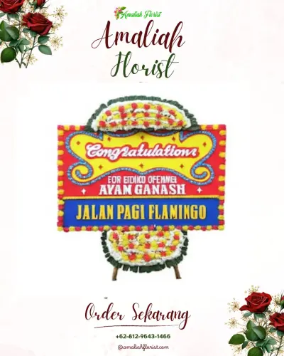 Bunga Papan Congratulation di Beraban